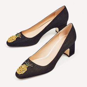 •NEW• ZARA🍍 Pineapple Denim  Shoes